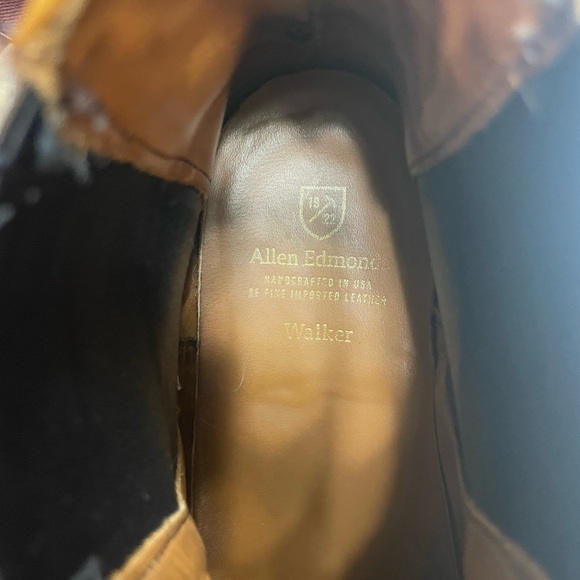 Allen Edmonds Brown Leather Walker Boots Men’s 9.5 - Picture 6 of 10